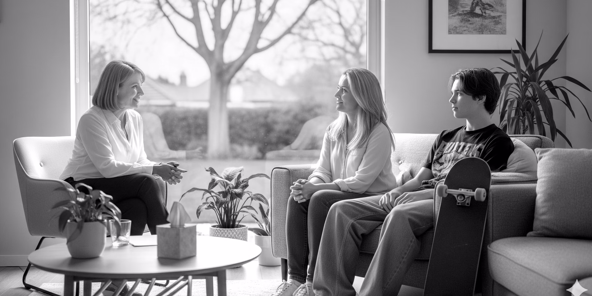 Diagnoza młodego chłopaka z mamą